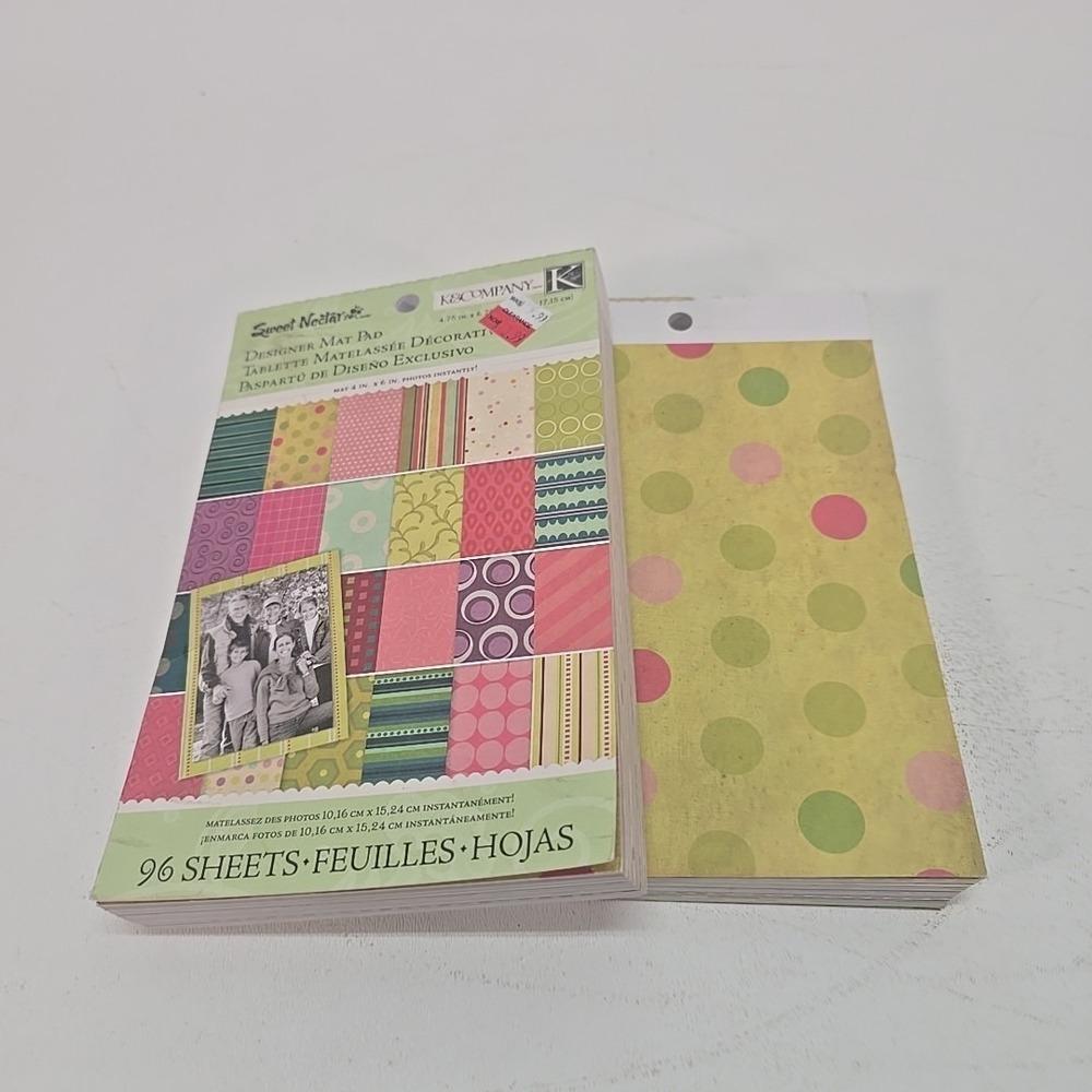 K & Company Designer Mat Pad 4.75 x 6.75 Mat 4x6 Photo's Instantly ~160 Mats